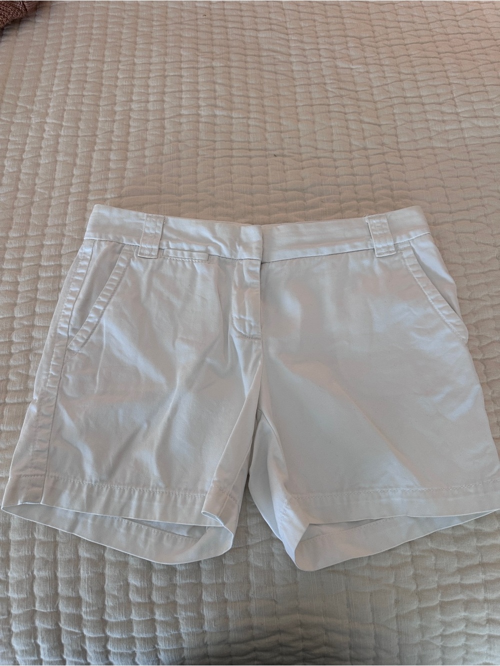 J. Crew White Women's Cotton Bermuda Shorts